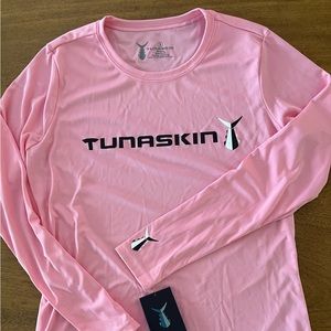 Tunaskin long-sleeve Women’s sun shirt, Pink, Size Small